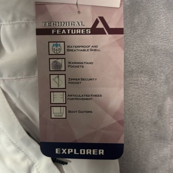 New NWT Tec One Explorer Purple Dobby Ski Snow Boarding Bib Beet Root Size 3X - Picture 8 of 14